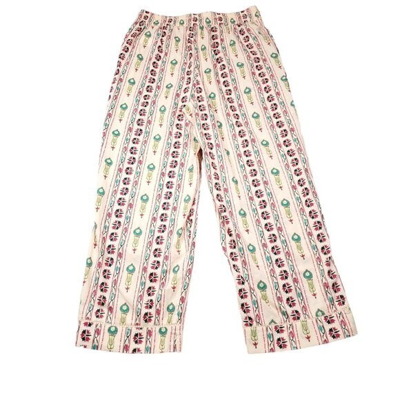 Haute Hippie India Tribal Bohemian Festival Pants Elastic Waist Cowrie Medium - Picture 2 of 12
